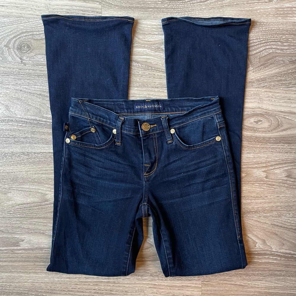 Y2K Vintage Rock and Republic Kasandra womens low rise bootcut jeans, size 2